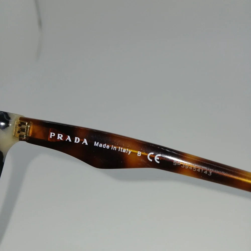 Prada Milano VPR 09U Womens Eyeglasses Frame Dark Tortoise Shell 52-18-140 mm